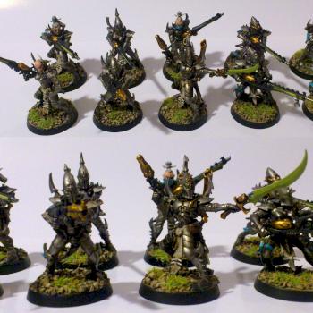 Dark Eldar Kabalite Warrior Squad by medwayscott