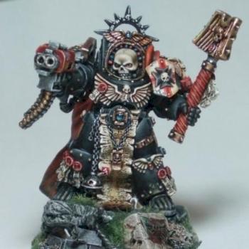 Black Templar Chaplain by Dranu