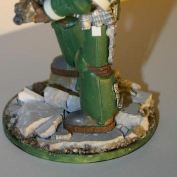 54mm scratchbuild space marine (inquisitor scale)- side wiev by the damned artificer