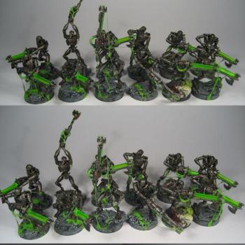 PROPAINTED 12 NEW NECRON WARRIORS by goblin1980