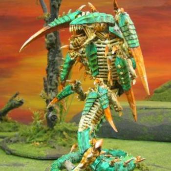 Tyranid Trygon by bluetablepainting