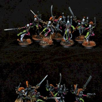 6x Harlequins + Shadow Seer , Eldar by warhamsterpainting