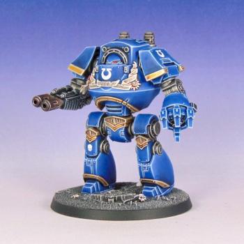 Ultramarines Contemptor Dreadnought by SuperblyPaintedMiniatures