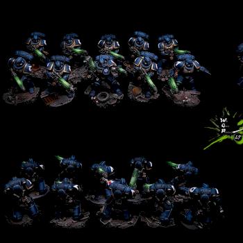 Warhammer 40K Shadowspear Ultramarines Vanguard Infiltrators by CroWarGamePainting