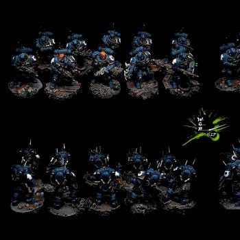 Warhammer 40K Ultramarines Hellblasters by CroWarGamePainting