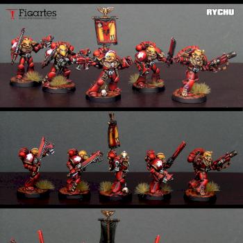 Blood Angels Assault Infrantry by RYCHU666