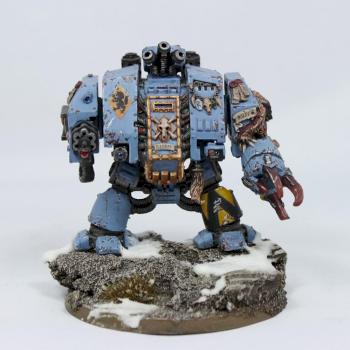 Bjorn the Fell Handed Space Wolf Dreadnought by munger