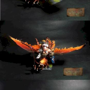 Ogre tyrant on phoenix-mournfang Flamespyre by Coticone Il Grigio