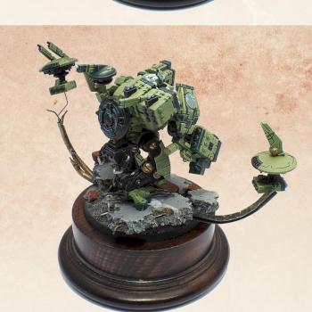 Tau XV88 Broadside Battlesuit. Bronze UK GD 2013 by Dweezie Dwee