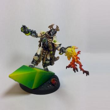 Necron lord with Gauntlet of fire by payzahh