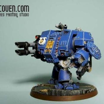 Ultramarines Dreadnought by artcoven