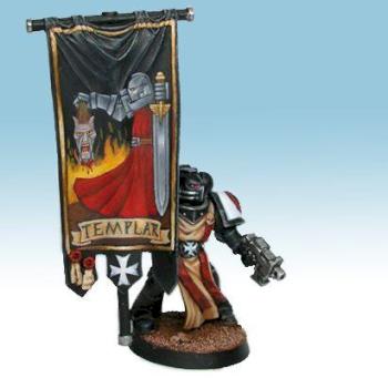 Black templar banner bearer by StevenM