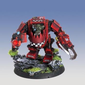 Ork Nob in Mega Armour by hashmallum