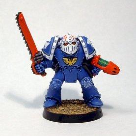 Ultramarine in Mk3 Power Armour by McCragge