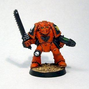 Blood Angel in Mk3 Power Armour by McCragge