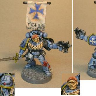 Space Marine Vet. Sergeant Trajan by blutdaemon