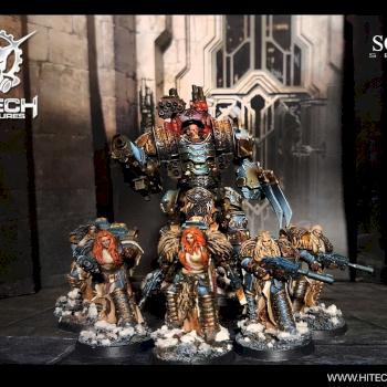 Thor with retinue by hitechminiatures2