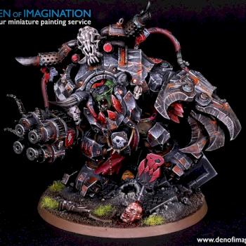 Warboss Ghazghkull !!! Color scheme inpired on Sam Lenz work. by DEN of IMAGINATION