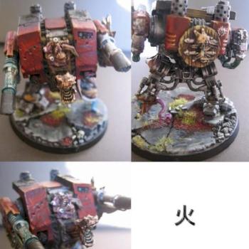 Chaos dreadnought of Khorne by Tanc le fou