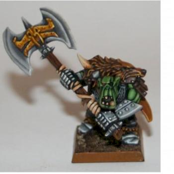 ork boss with great weapon by mace