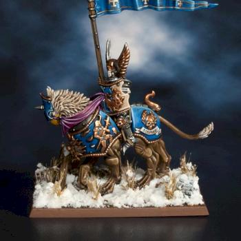 Empire Demigryph Knights - Standard bearer by Gwinn