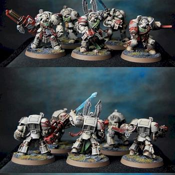 Space Marine Dark Angels Deathwing Terminator Squad by Purc