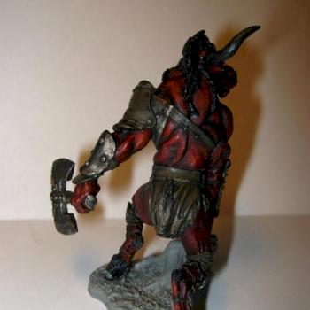 Daemon prince of Khorne - rear wiev by DarthJaaa