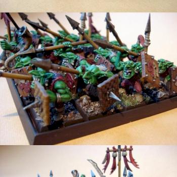 Goblin Spearmen Regiment by red gobbo