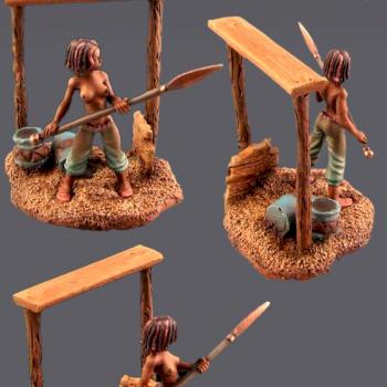 Nubian Female with Spear by GreenOne