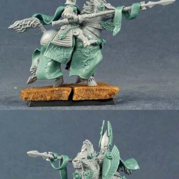 WARHAMMER High Elf Hero Mounted  CONVERTED by Scibor