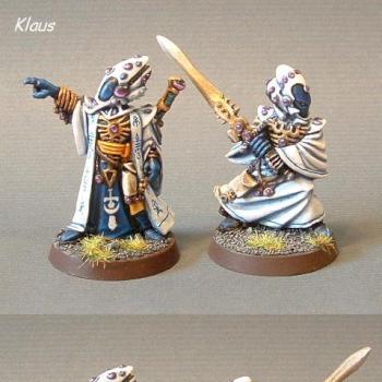 Farseer with Warlock (Alaitoc) by darkartminiatures