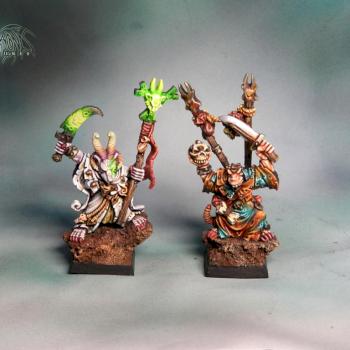 Skaven Greyseer & Warlock by Umbra Draconis