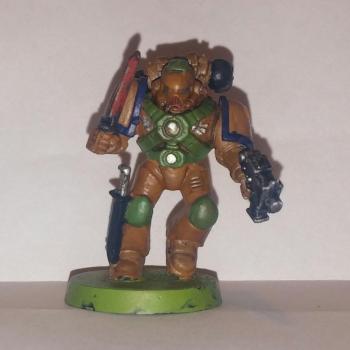 Brown Space Marine by Thaumiel_Nerub