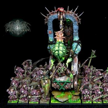 Skaven Plague Furnace & Plague Monks by Umbra Draconis