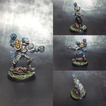 Blood Bowl Human Blitzer by Elkantar