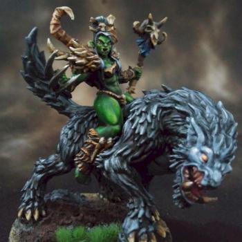 Orc shaman on worg by DMcc