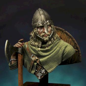 Viking Warrior C.950 1\10 scale bust boxart for Young miniatures by Yellow one