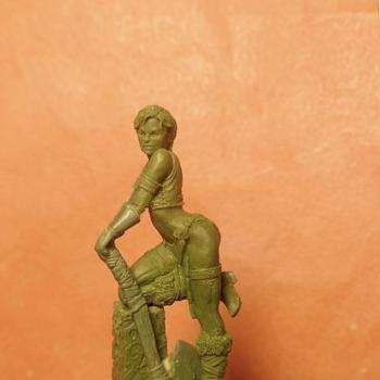 Female Barbarian (35mm Fimo and Greenstuff) by gael