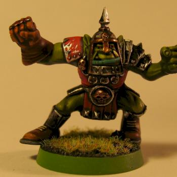 Plastic Bloodbowl Orc by pudding