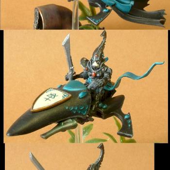 Eldar Farseer and Warlocks on Jetbikes by Inq Tiberius