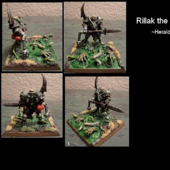 Rillak the Mucus Lord - Herald of Nurgle / Nurgle Champion Conversion by Raught19