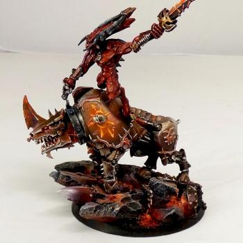 Daemons of Khorne Herald on Juggernaut by Awaken Realms