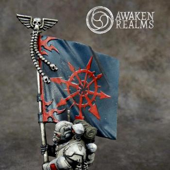 Imperial Guard Astra Militarium Traitor Tempestus Scions banner by Awaken Realms