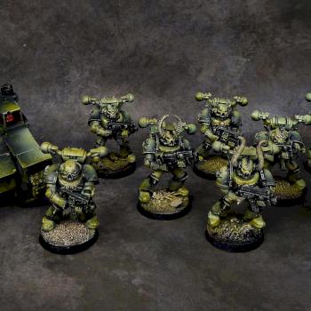 Chaos Space Marines & Rhino of Nurgle by Awaken Realms