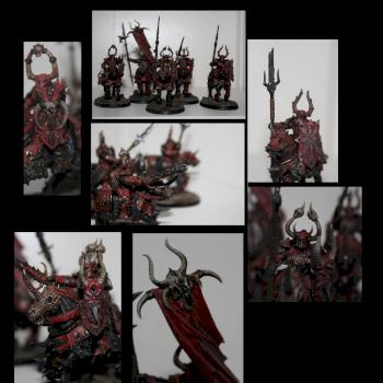 Chaos Knights of Khorne by necsandr