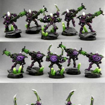 Eldar Warp spiders by HopeRiver