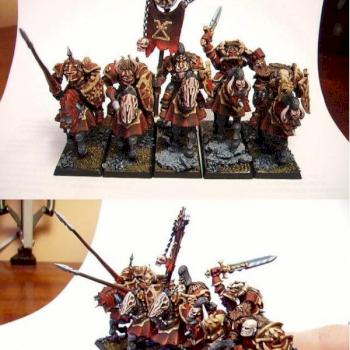 Tabletop Khorne Chaos Knights by Rakso