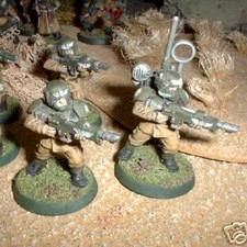 Imperial Guard Infantry Squad, Cadians by kettilman