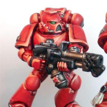 Blood Angels Tactical with Flamer by brandxpainting