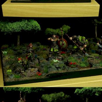 Hunter - Guild Ball diorama by Elektroschnitzel